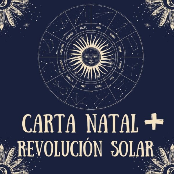 ✨ Descubre tu Propósito y el Año que te Espera con la Carta Natal + Revolución Solar ✨