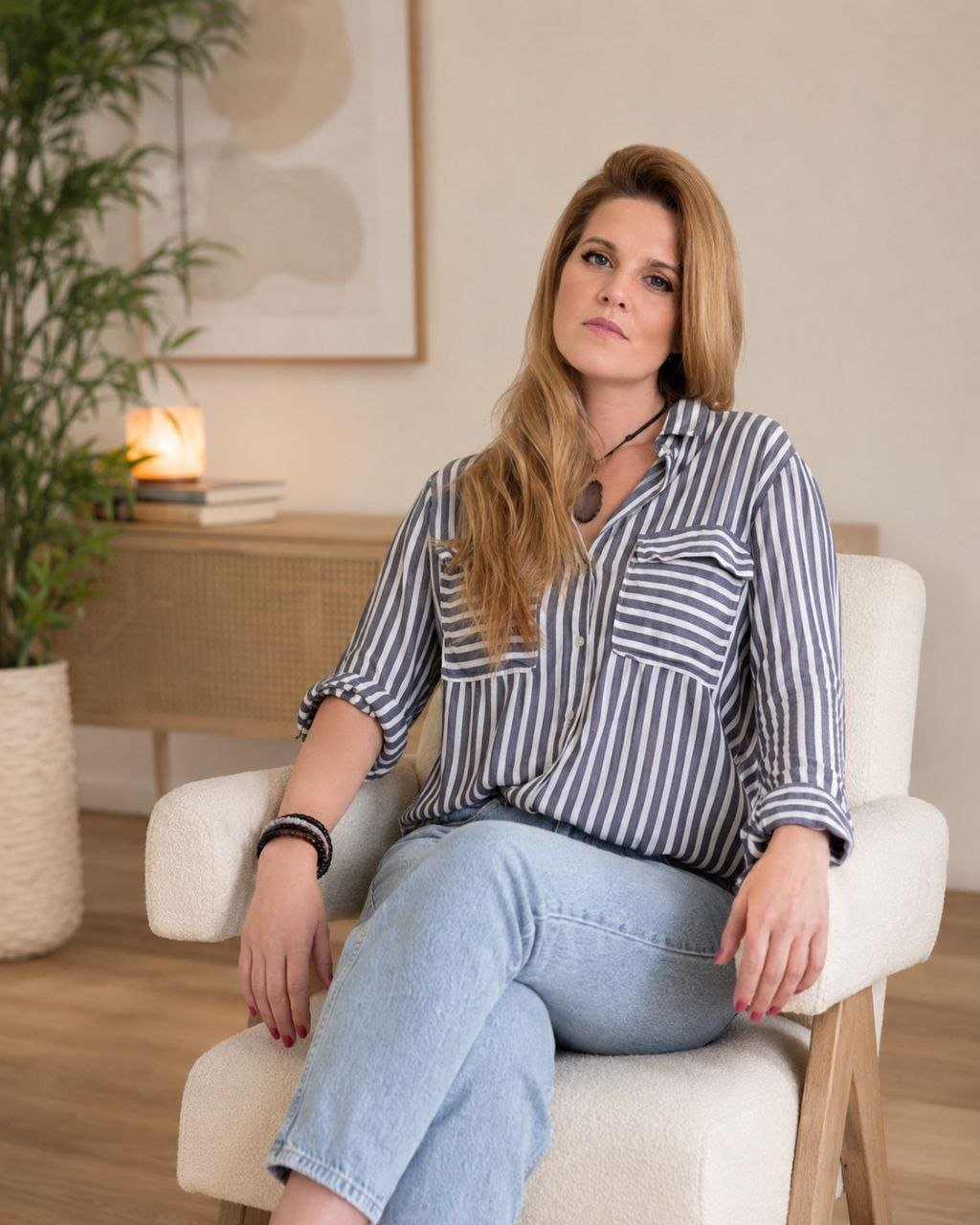 Gabrielle Forte en su consulta de terapias holísticas