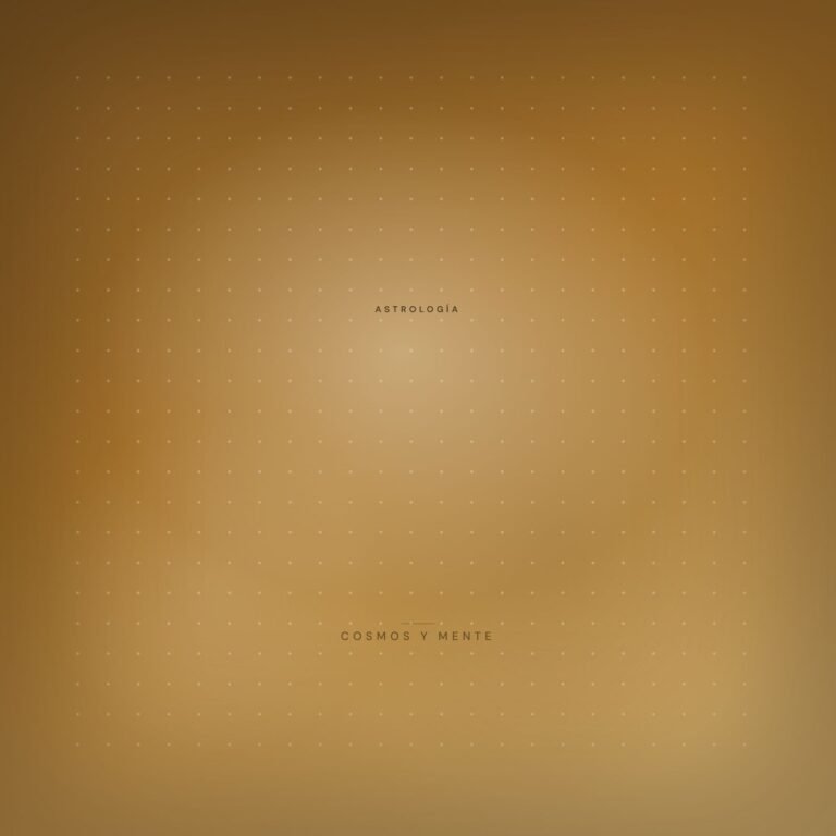 Degradado cálido en tonos ocre y dorado con textura de puntos finos, portada del artículo sobre la carta natal.